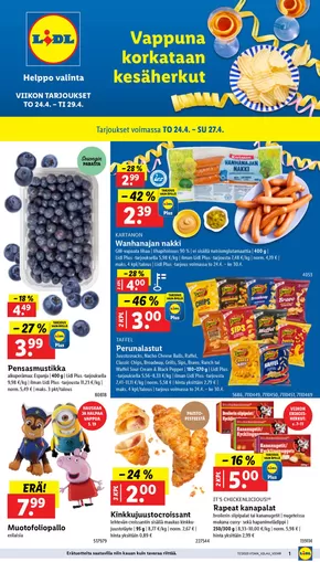 Lidl -luettelo, Kouvola | Parhaat löytömme | 2025-04-21T00:00:00.000Z - 2025-04-29T00:00:00.000Z
