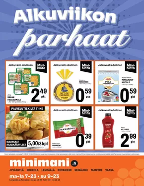Minimani -luettelo, Tampere | Minimani Yhtiöt Oy | 2025-04-22T00:00:00.000Z - 2025-04-23T00:00:00.000Z
