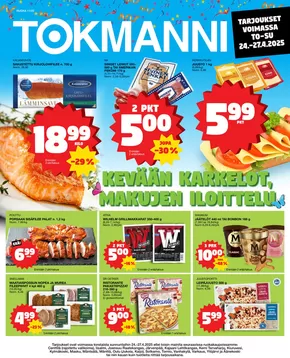 Tokmanni -luettelo, Mäntyharju | Ruokatarjoukset | 2025-04-24T00:00:00.000Z - 2025-04-27T00:00:00.000Z