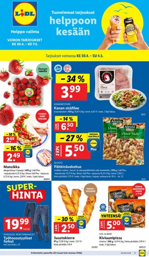 Lidl -luettelo | Huippudiilejä kaikille asiakkaille | 2025-04-28T00:00:00.000Z - 2025-05-07T00:00:00.000Z