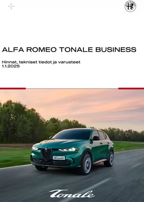 Alfa Romeo -luettelo, Tampere | Löydä houkuttelevia tarjouksia | 2025-05-06T00:00:00.000Z - 2025-07-06T00:00:00.000Z