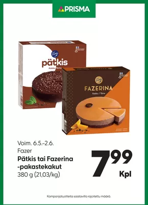 Prisma -luettelo | Prisma pakastekakut 6.5.–2.6. | 2025-05-06T00:00:00.000Z - 2025-06-02T00:00:00.000Z
