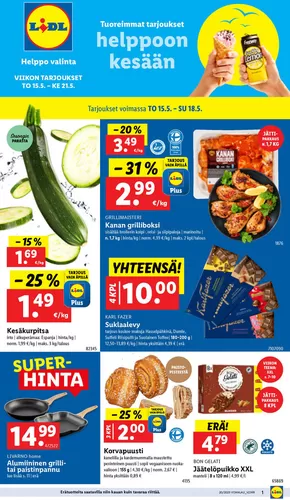 Lidl -luettelo | Mahtava tarjous kaikille asiakkaille | 2025-05-12T00:00:00.000Z - 2025-05-21T00:00:00.000Z