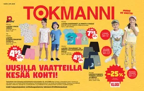 Tokmanni -luettelo, Hämeenlinna | Pukeutumisen liite | 2025-05-12T00:00:00.000Z - 2025-05-18T00:00:00.000Z