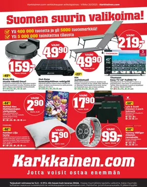 Kärkkäinen -luettelo | Näköislehti Kärkkäinen | 2025-05-14T00:00:00.000Z - 2025-05-27T00:00:00.000Z