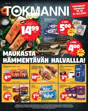 Tokmanni -luettelo, Mikkeli | Ruokatarjoukset | 2025-05-15T00:00:00.000Z - 2025-05-18T00:00:00.000Z