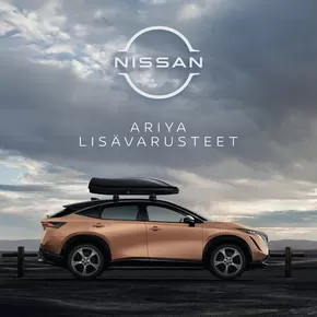 Nissan -luettelo, Oulu | Nissan Ariya accessories FI | 2025-05-16T00:00:00.000Z - 2025-05-30T00:00:00.000Z