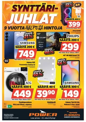 Power -luettelo, Helsinki | Power tarjoukset | 2025-05-19T00:00:00.000Z - 2025-06-08T00:00:00.000Z