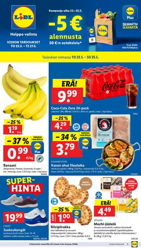 Lidl -luettelo | Huipputarjouksia kaikille tarjoushaukoille | 2025-05-19T00:00:00.000Z - 2025-05-27T00:00:00.000Z