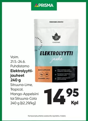 Prisma -luettelo, Vantaa | Prisma Puhdistamo 21.5.-24.6. | 2025-05-21T00:00:00.000Z - 2025-06-24T00:00:00.000Z