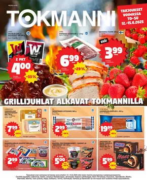 Tokmanni -luettelo, Orivesi | Ruokatarjoukset | 2025-06-12T00:00:00.000Z - 2025-06-15T00:00:00.000Z