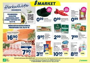 S-Market -luettelo, Helsinki | S-market Merikarvia MK 12.6.2025 | 2025-06-15T00:00:00.000Z - 2025-06-15T00:00:00.000Z
