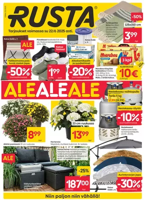 Rusta -luettelo, Rovaniemi | Rusta tarjoukset | 2025-06-22T00:00:00.000Z - 2025-06-22T00:00:00.000Z