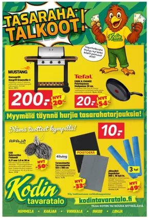 Kodin Tavaratalo -luettelo, Raasepori | Kodin Tavaratalo tarjoukset | 2025-07-01T00:00:00.000Z - 2025-07-15T00:00:00.000Z