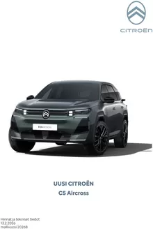 Citroën -luettelo | UUSI C5 Aircross | 2026-01-01T00:00:00.000Z - 2026-12-31T00:00:00.000Z
