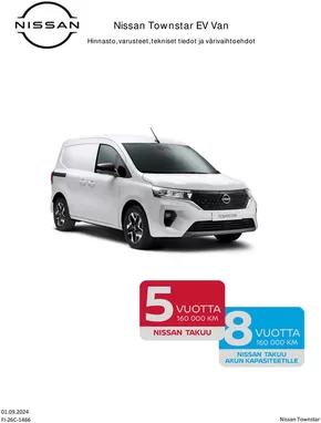 Nissan -luettelo, Iisalmi | Nissan Townstar Van | 2024-09-03T00:00:00.000Z - 2025-09-03T00:00:00.000Z