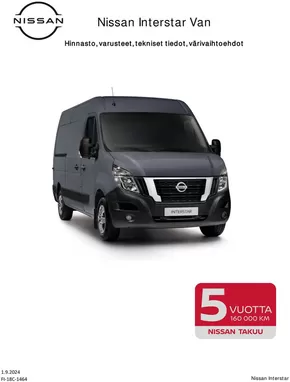Nissan -luettelo, Iisalmi | Nissan Interstar | 2024-09-03T00:00:00.000Z - 2025-09-03T00:00:00.000Z