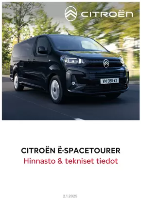 Citroën -luettelo, Iisalmi | Citroën Uusi ë-Spacetourer. | 2025-01-01T00:00:00.000Z - 2026-01-01T00:00:00.000Z