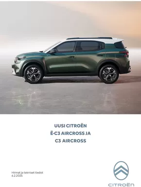 Citroën -luettelo, Iisalmi | Citroën UUSI Ë-C3 Aircross. | 2025-02-10T00:00:00.000Z - 2026-02-10T00:00:00.000Z