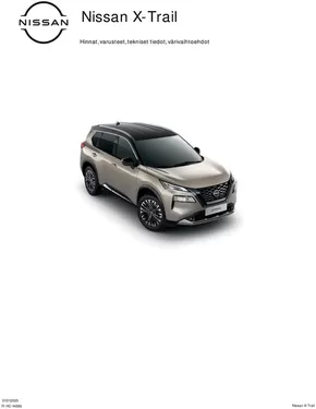 Nissan -luettelo, Iisalmi | Uusi Nissan X-Trail | 2025-02-18T00:00:00.000Z - 2026-02-18T00:00:00.000Z