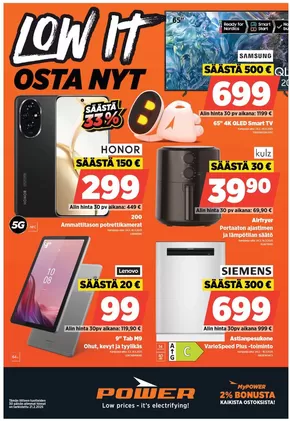 Power -luettelo | Power tarjoukset | 2025-02-24T00:00:00.000Z - 2025-04-20T00:00:00.000Z