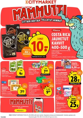 K-Citymarket -luettelo, Forssa | K-citymarket tarjoukset | 2025-03-13T00:00:00.000Z - 2025-03-23T00:00:00.000Z