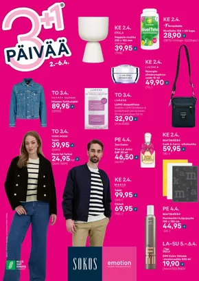 Sokos -luettelo, Espoo | Sokos 3plus1 kuvasto K2025 | 2025-04-02T00:00:00.000Z - 2025-04-06T00:00:00.000Z