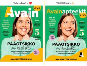 Avainapteekit -luettelo, Jyväskylä | Parhaat tarjouksemme sinulle | 2025-04-09T00:00:00.000Z - 2025-04-23T00:00:00.000Z